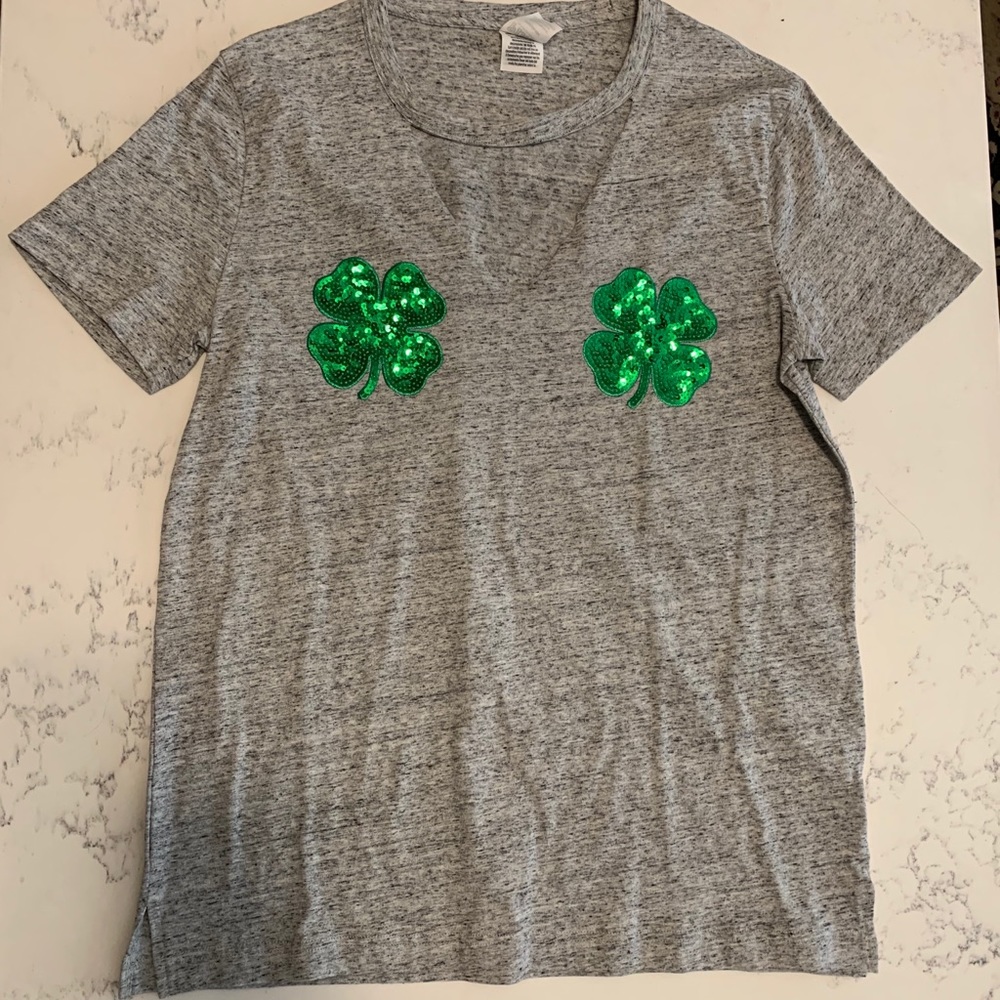 St. Patrick’s Day Victoria’s Secret Clover Shirt